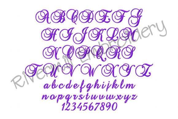 1 1 2 Brock Script Embroidery Font Review