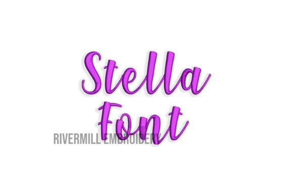 1 Stella Embroidery Font Review