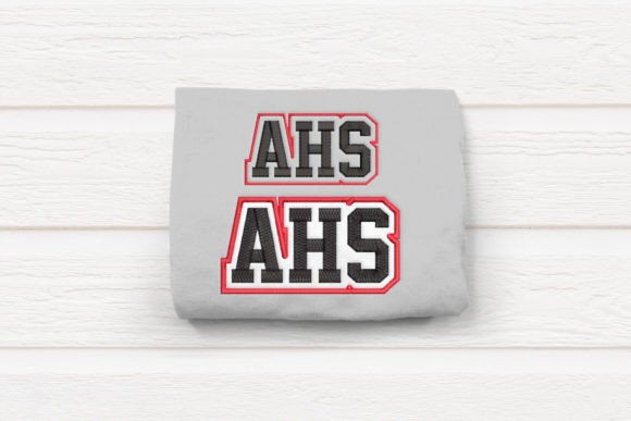 AHS High School Initials Embroidery