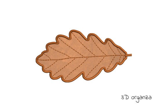 Oak Leaf Embroidery Design